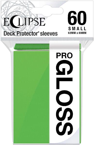 60 lommer - Ultra Pro - Eclipse Gloss SMALL: Lime Green (GrÃ¸n) (Top kvalitet) - Professional Sleeves #15630