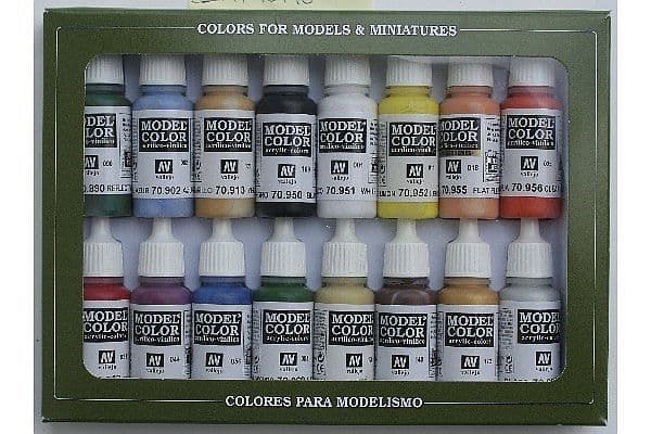 Vallejo Model Color: Paint set â Basic Colors U.S.A. (16 colors)