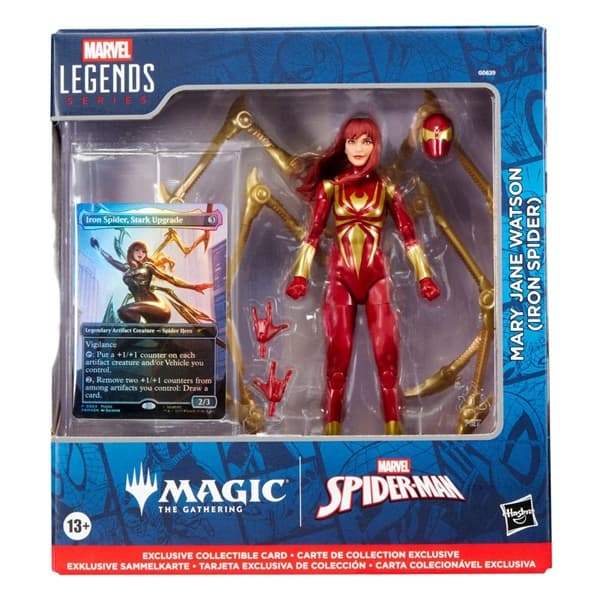 Marvel Legends Magic: The Gathering: Spider-Man - Mary Jane Watson (Iron Spider) (plus Exclusive Foil Card) - Action Figure 15 cm