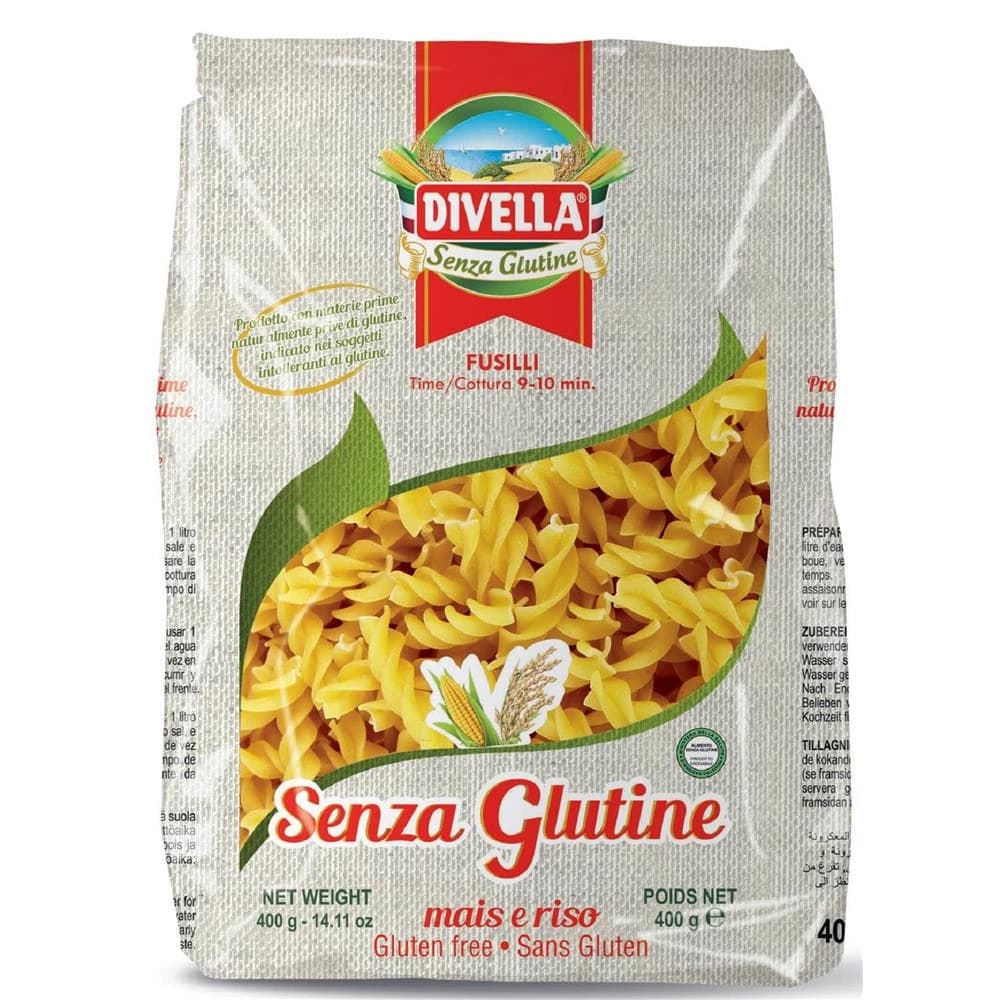 Glutenfri pastaskruer fusilli - Divella