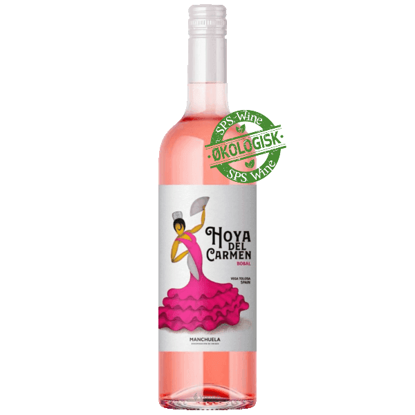 Hoya del Carmen Bobal Rosado, økologisk & vegansk rosévin, Manchuela Spanien