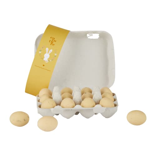 Dragéæg m/ stracciatella fyld i æggebakke - 120g