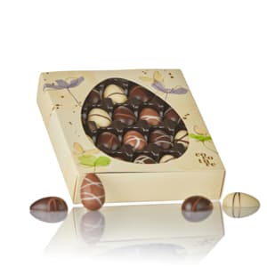 Fyldte chokoladeæg i gul Cocoture æske - 240g
