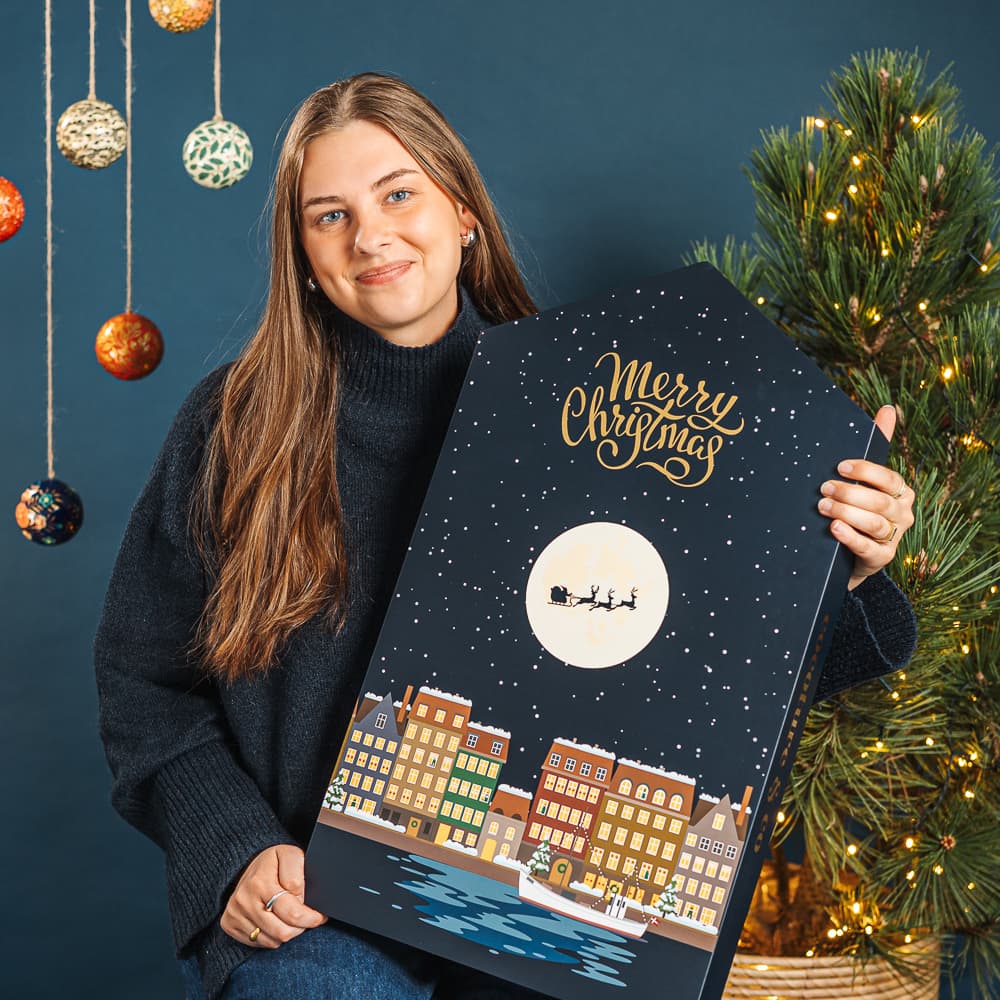 Kæmpe chokolade-julekalender 2025 Luksus Cocoture kalenderhus (1265g)