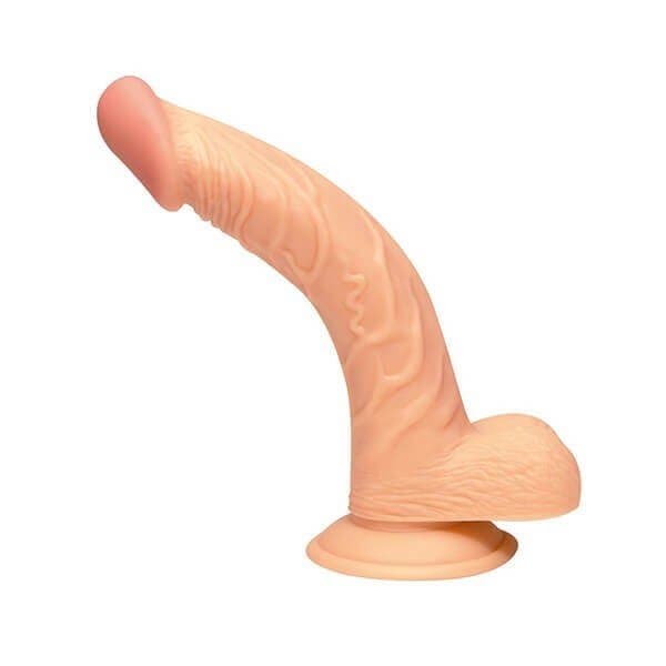 SIMPLEPLEASURE - CURVED REALISTISK DILDO 19CM