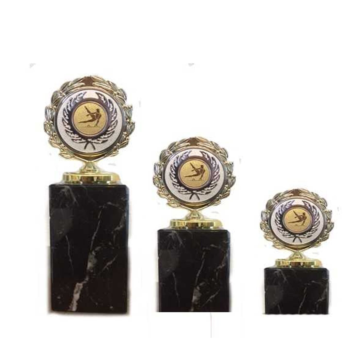 Statuette marmor fod med emblem