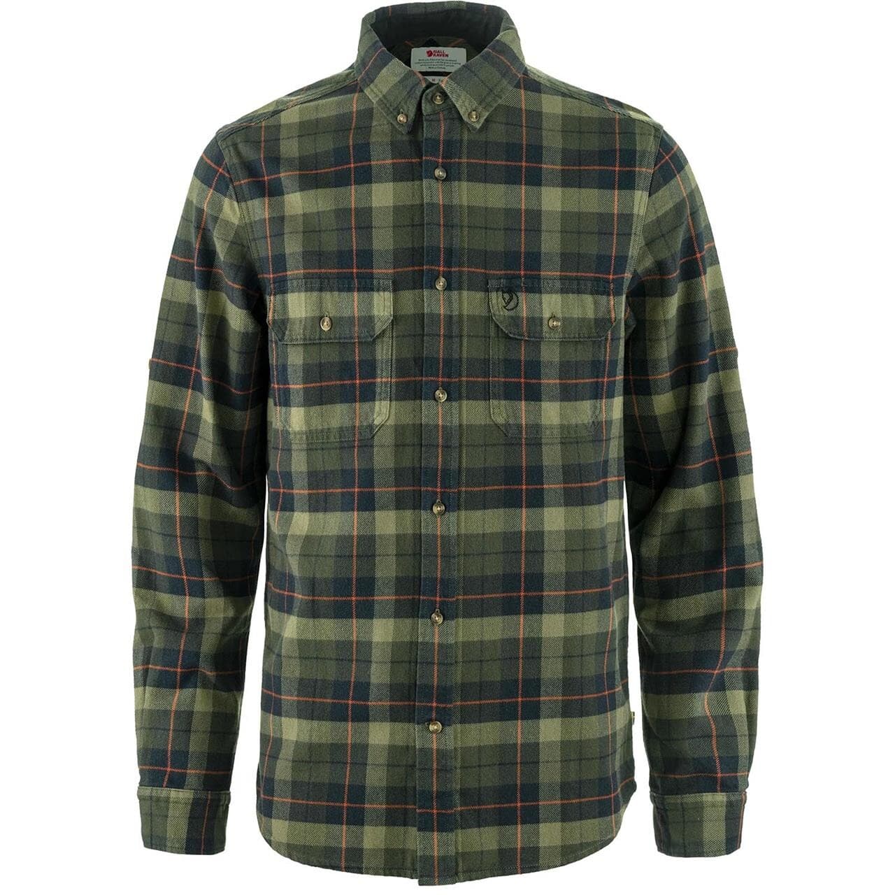 Fjällräven Mens Singi Heavy Flannel Shirt (Grøn (BLACK-DEEP FOREST/550-662) Large)