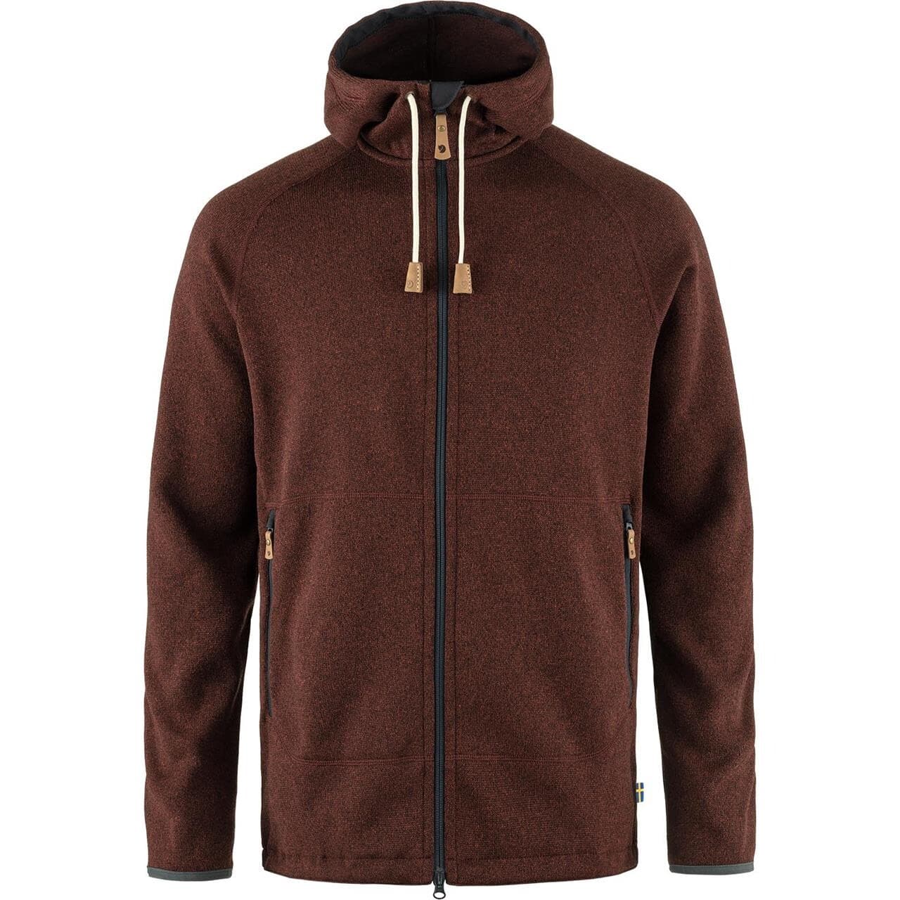 Fjällräven Mens Övik Fleece Hoodie (Rød (AUTUMN LEAF/215) XX-large)