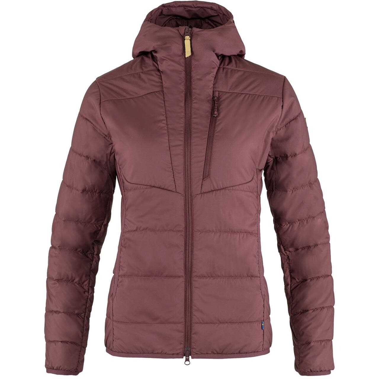 Fjällräven Womens Keb Padded Hoodie (Rød (PORT/357) X-small)