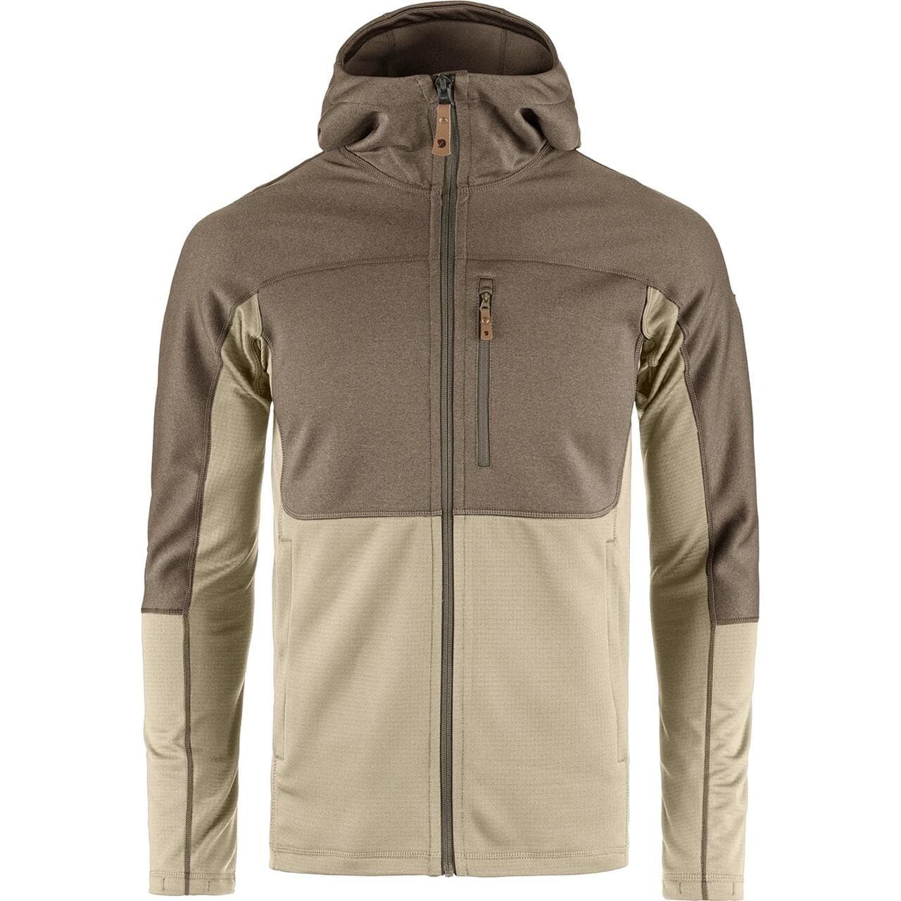 Fjällräven Mens Abisko Trail Fleece (Hvid (FOSSIL-SUEDE BROWN/118-244) Medium)