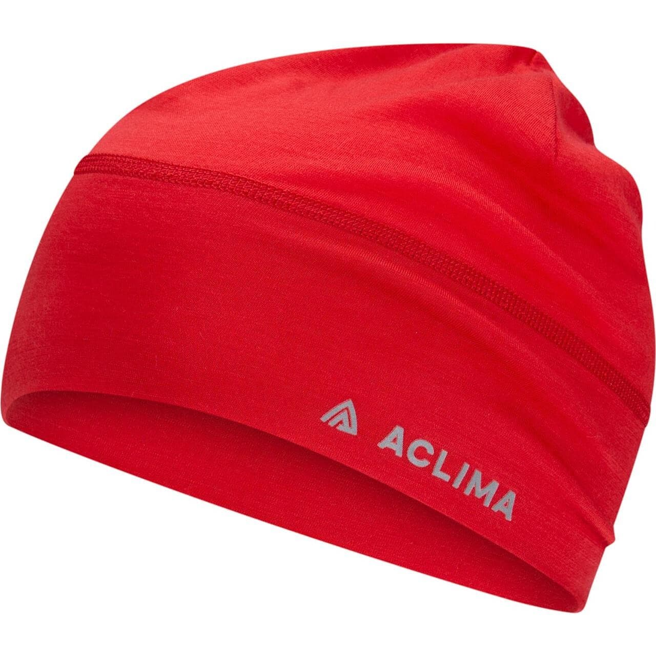 Aclima LightWool Beanie (Rød (BARBADOS CHERRY) One size)