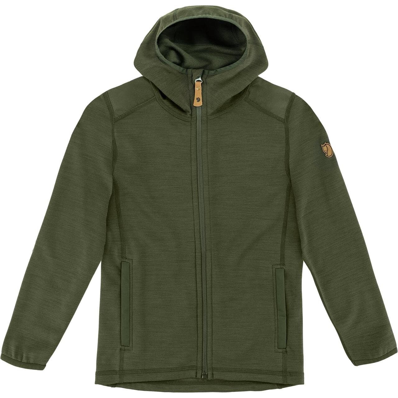 Fjällräven Kids Keb Fleece Hoodie (Grøn (DEEP FOREST/662) 117 cm)