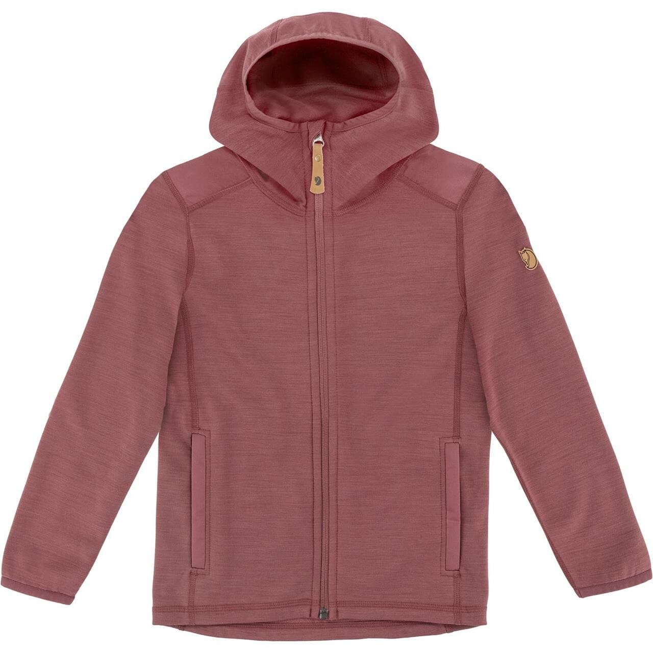 Fjällräven Kids Keb Fleece Hoodie (Rød (MESA PURPLE/410) 128 cm)