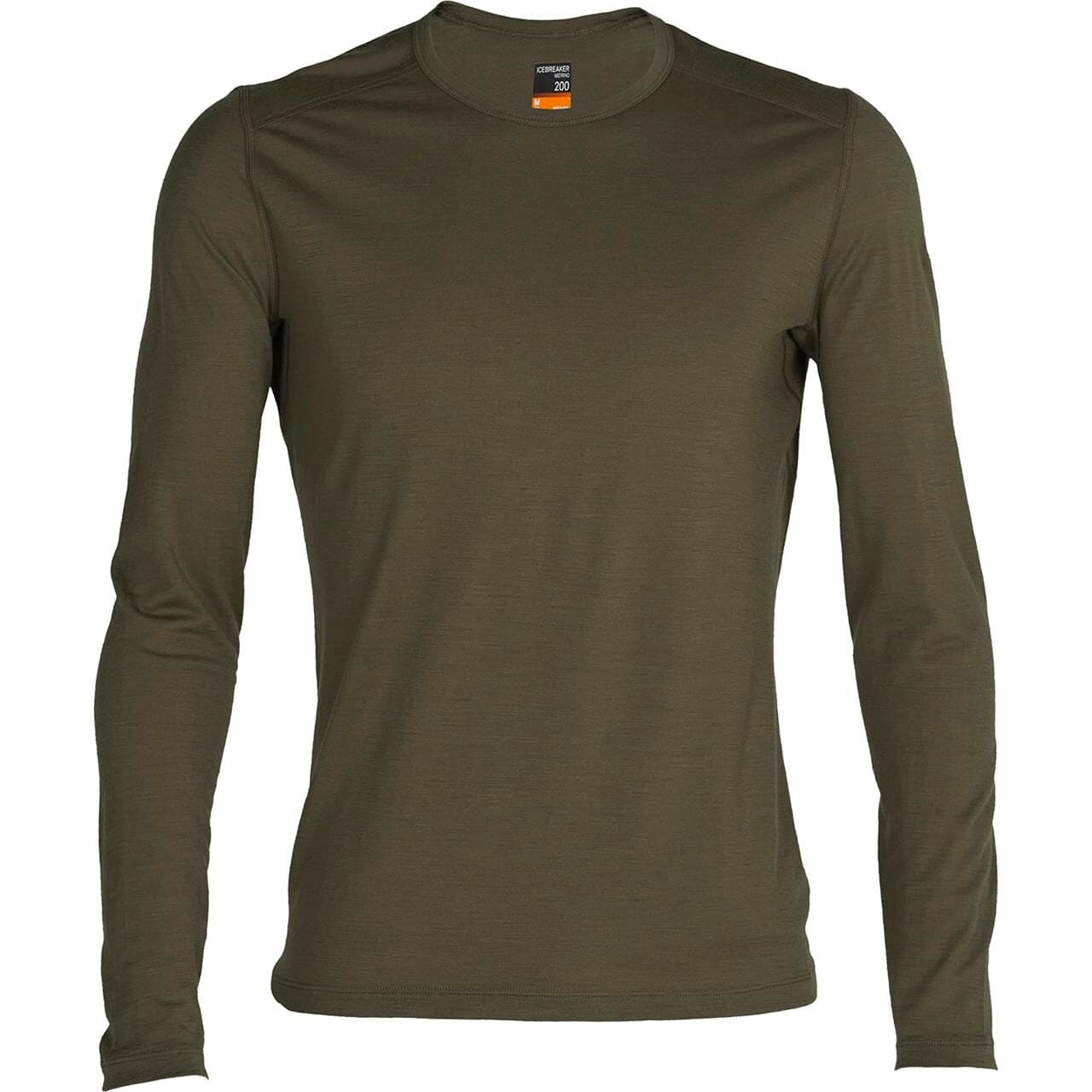 Icebreaker Mens Merino 200 Oasis L/S Crewe (Grøn (LODEN) Large)