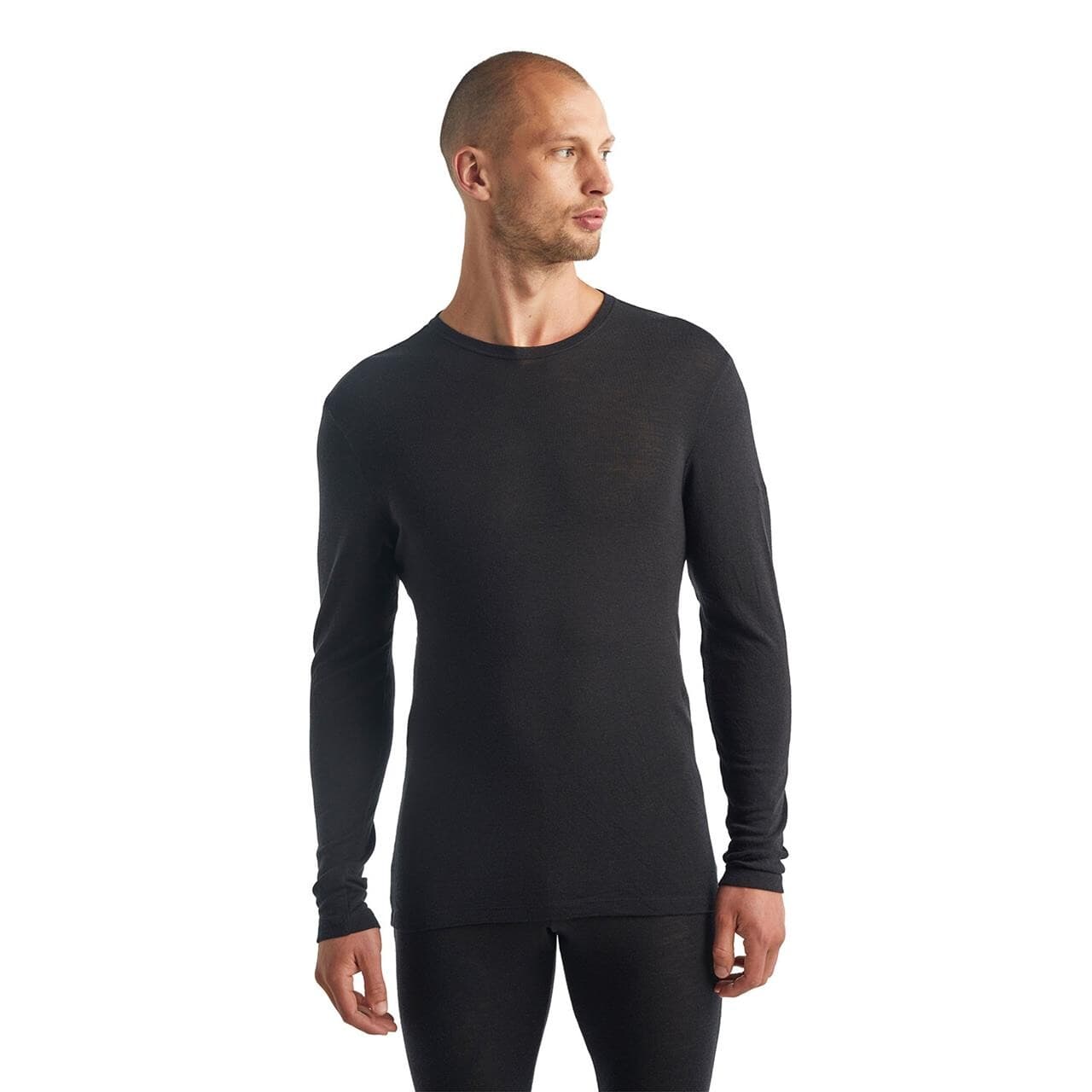 Icebreaker Mens 175 Everyday L/S Crewe (Sort (BLACK) Medium)