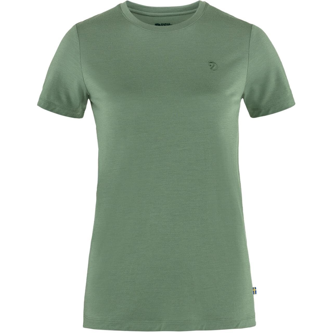 Fjällräven Womens Abisko Wool S/S (Grøn (PATINA GREEN/614) Small)