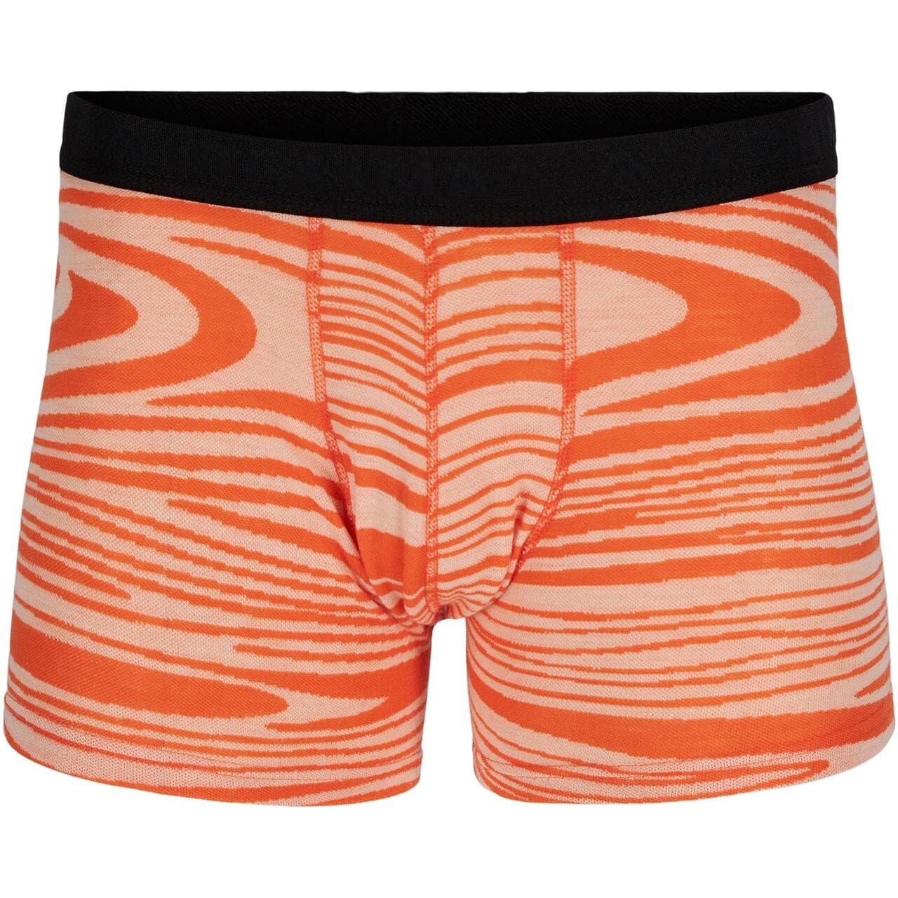 Aclima Mens WarmWool Boxer Shorts (Orange (SIGNATURE MOTION) Medium)