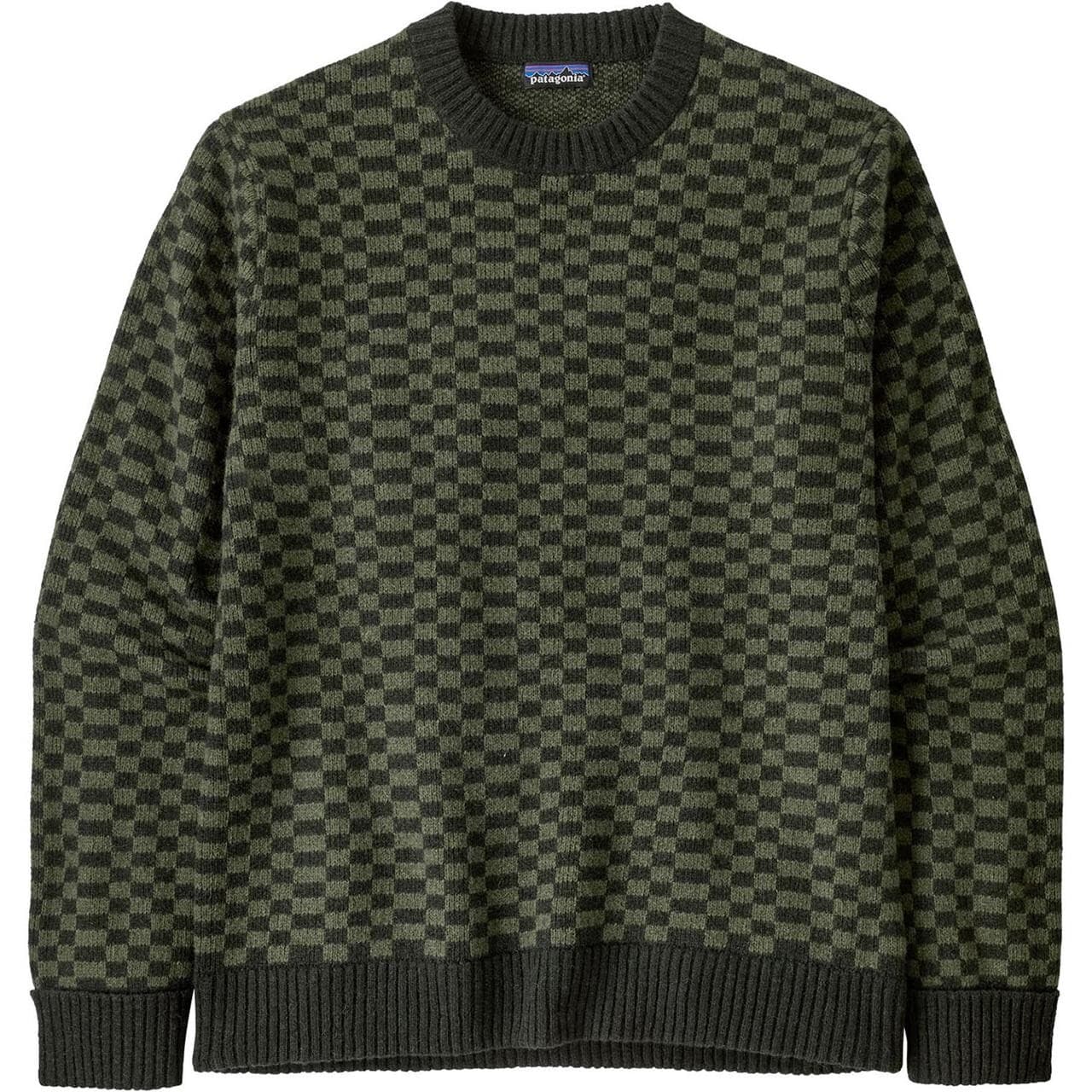 Patagonia Mens Recycled Wool Sweater (Grøn (FINNED: OLD GROWTH GREEN) Large)