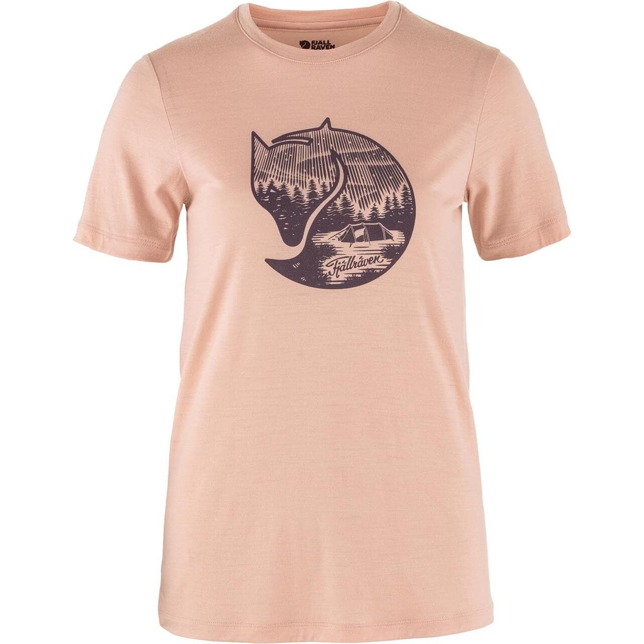 Fjällräven Womens Abisko Wool Fox S/S (Lyserød (CHALK ROSE-PORT/302-357) X-small)