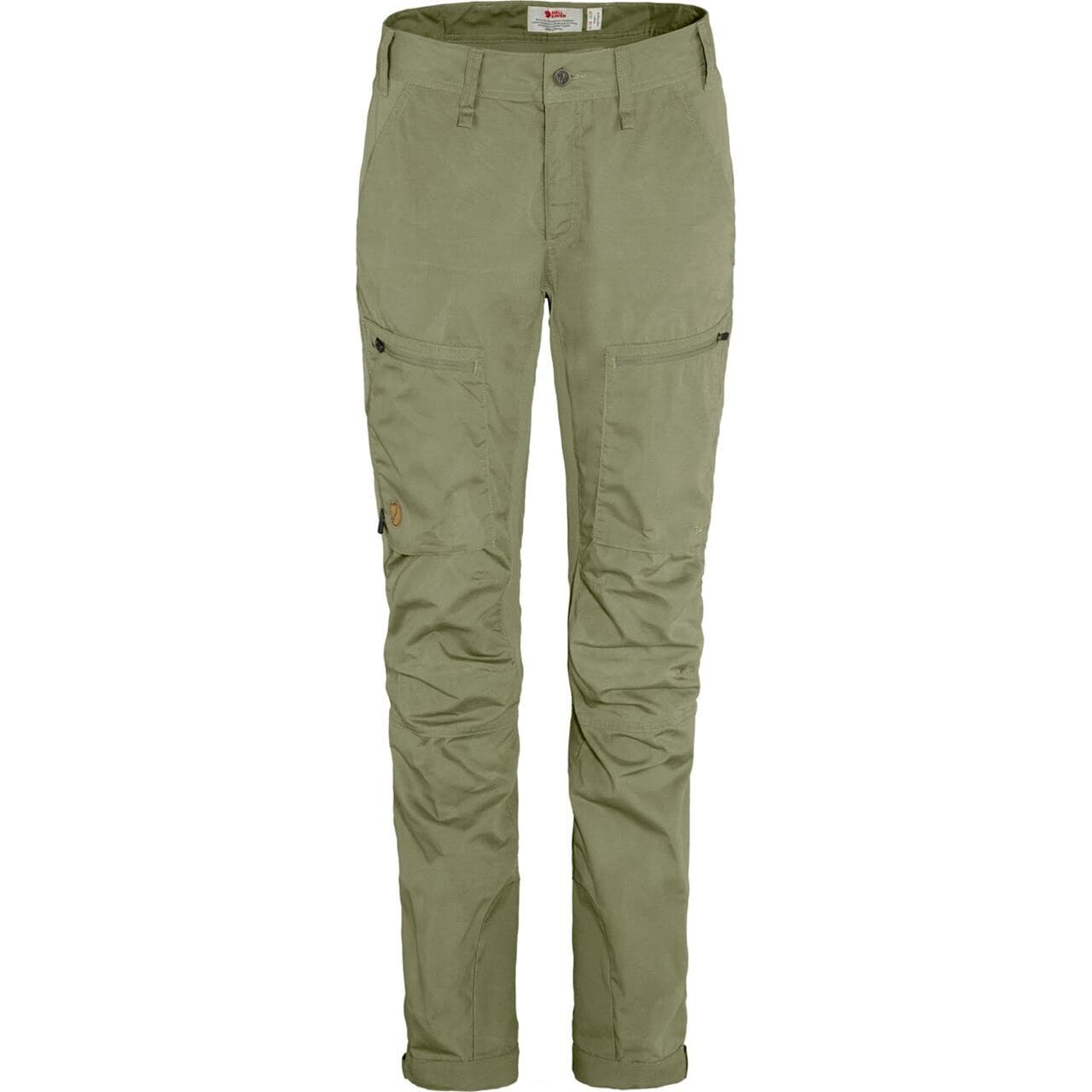 Fjällräven Womens Abisko Lite Trekking Trousers Short (Beige (LIGHT OLIVE/622) 48)