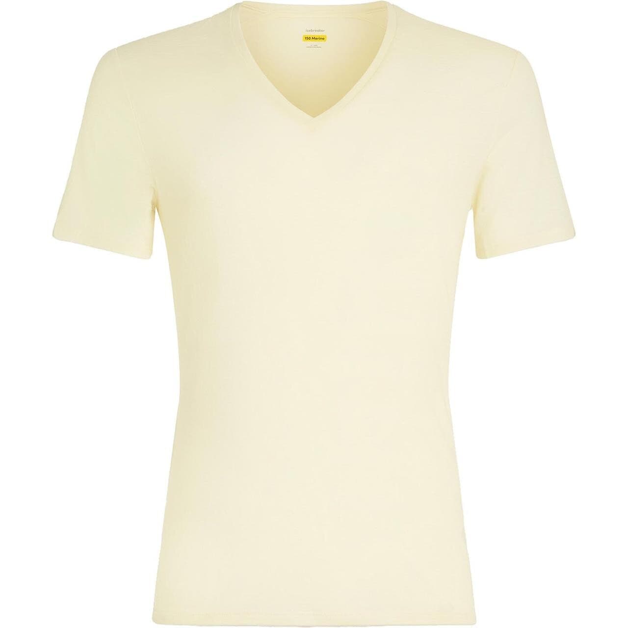 Icebreaker Mens Anatomica S/S V (Hvid (UNDYED) Large)