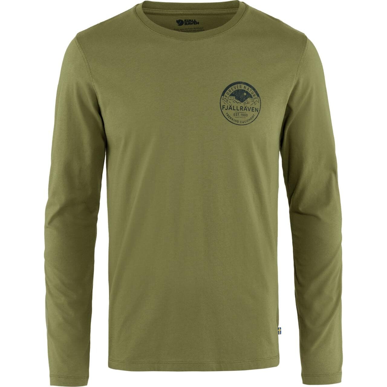 Fjällräven Mens Forever Nature Badge L/S (Grøn (CAPER GREEN/677) Large)