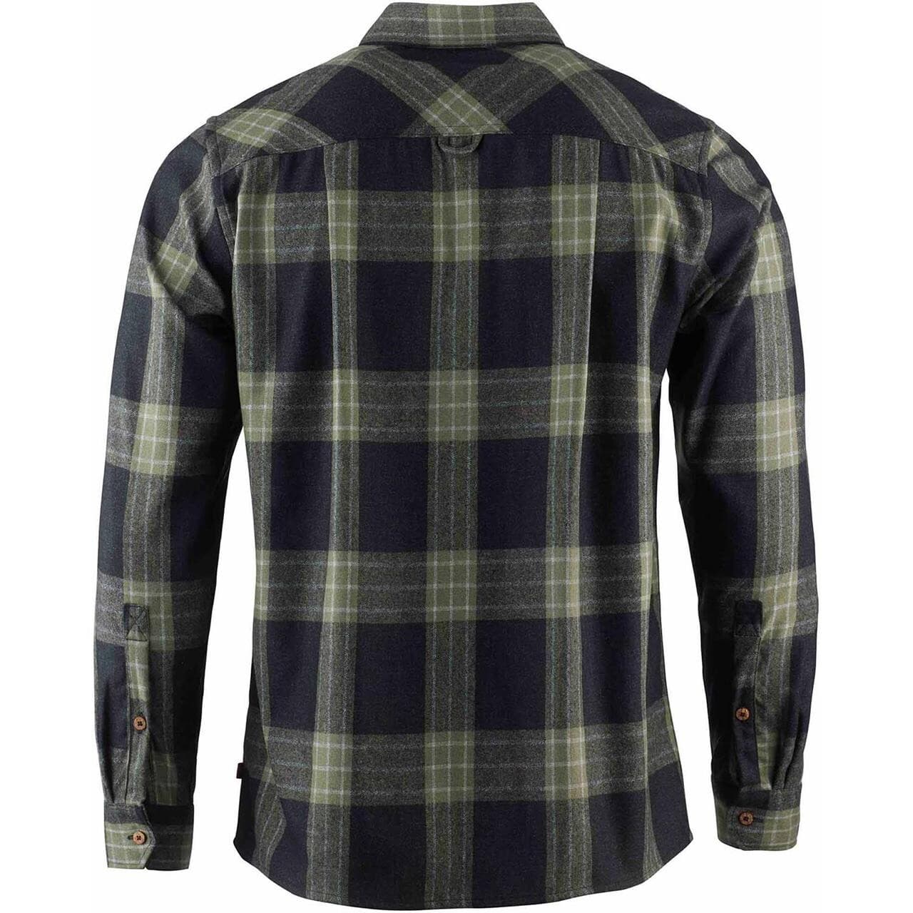 Aclima Mens Leisurewool Reborn Woolshirt (Grå (CHECK DARK GREY/SALVIA) Small)