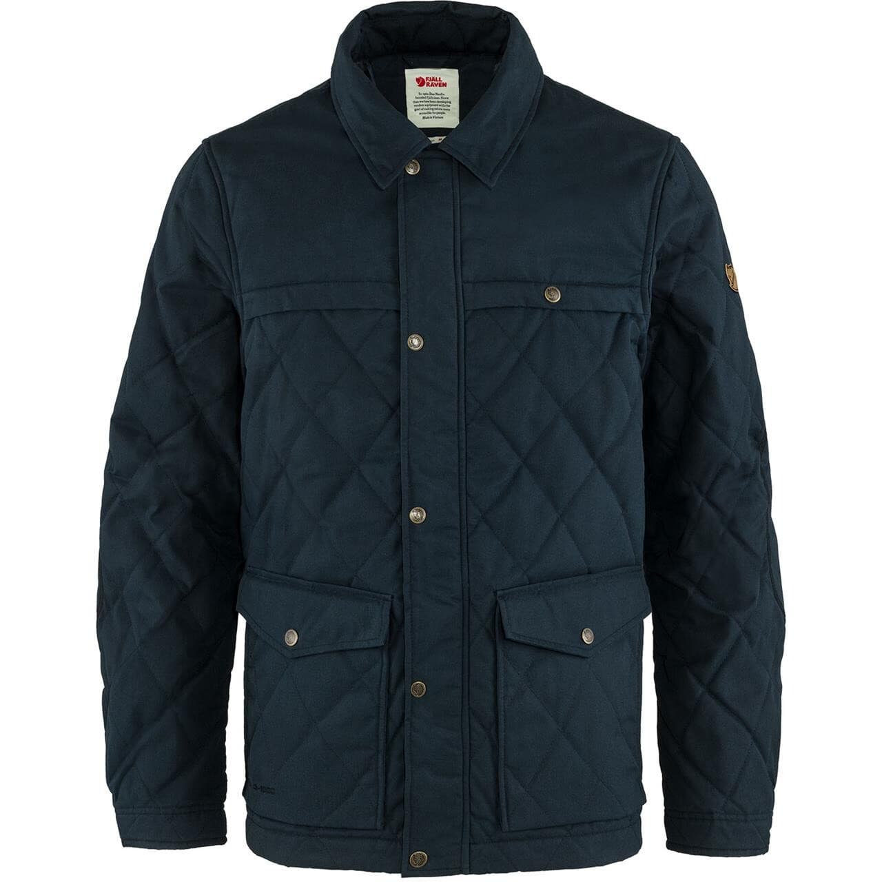 Fjällräven Mens Övik Wool Padded Jacket (Blå (DARK NAVY/555) Small)