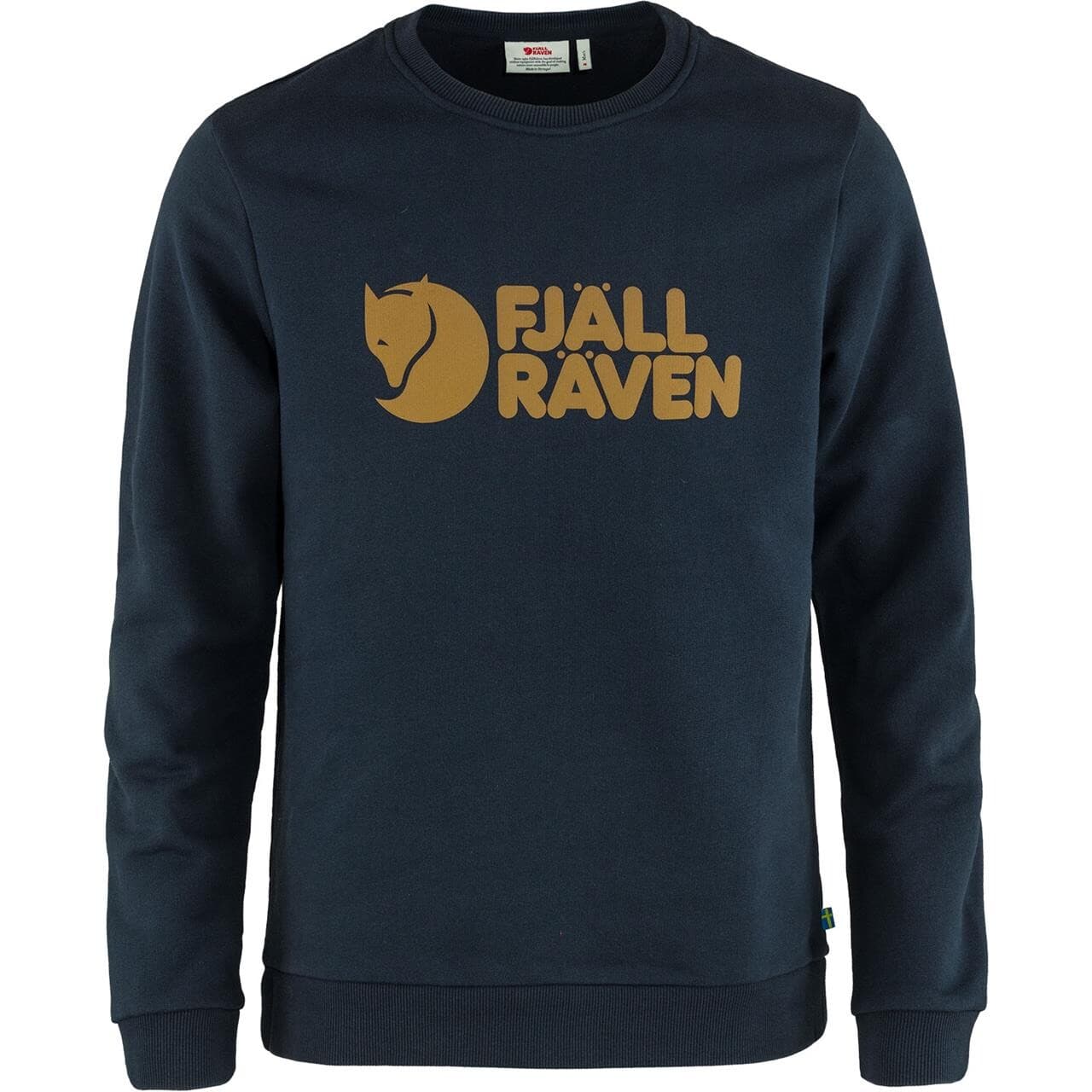 Fjällräven Mens Fjällräven Logo Sweater (Blå (DARK NAVY/555) X-small)