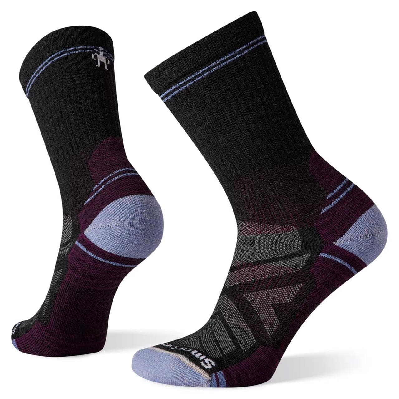 Smartwool Womens Hike Light Cushion Crew (Grå (CHARCOAL) 43-45)