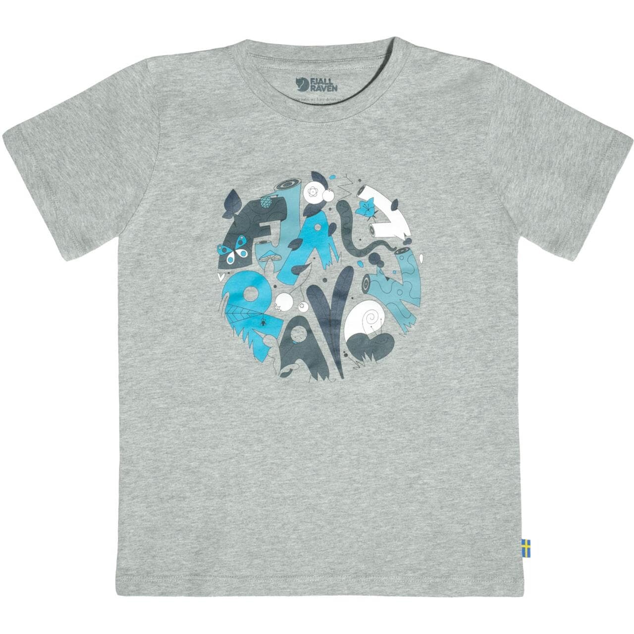 Fjällräven Kids Forest Findings T-shirt (Grå (GREY-MELANGE/020-999) 152 cm)