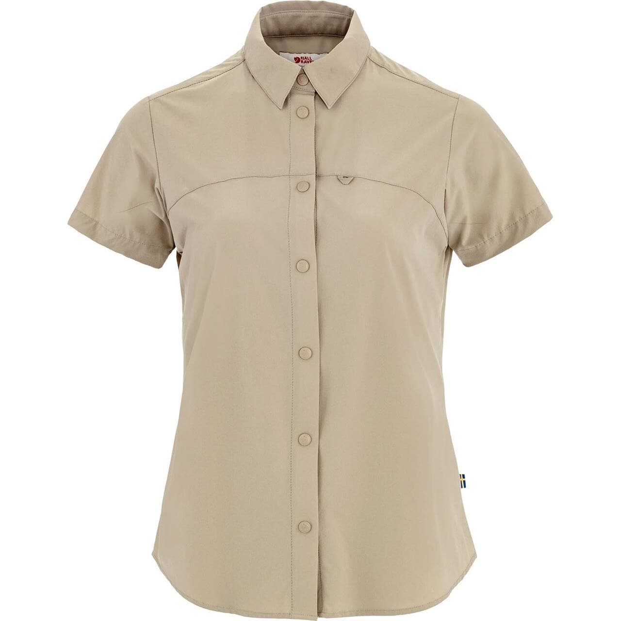 Fjällräven Womens High Coast Lite Shirt S/S (Beige (FOSSIL/118) Medium)