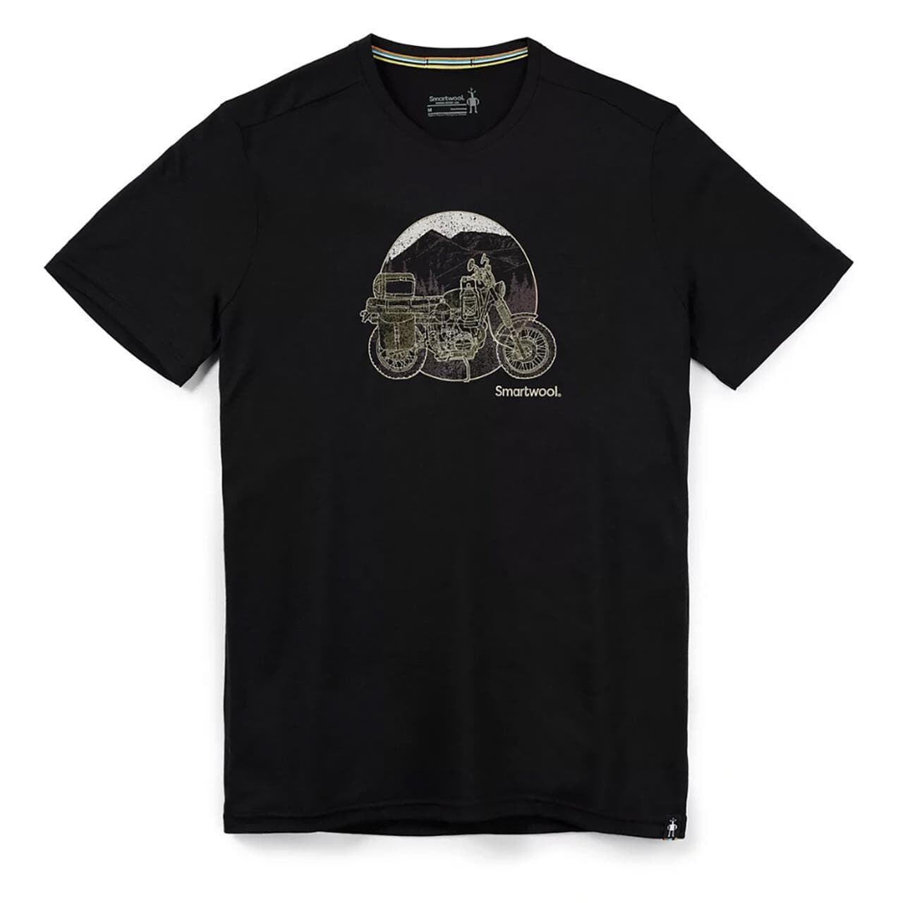Smartwool Mens Merino Sport 150 Overland Trek SS T (Sort (BLACK) Small)