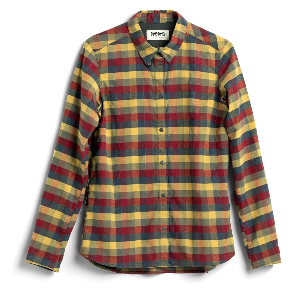 Fjällräven Womens S/F Riders Flannel Shirt LS (Gul (FLAG CHECK/701) XX-small)
