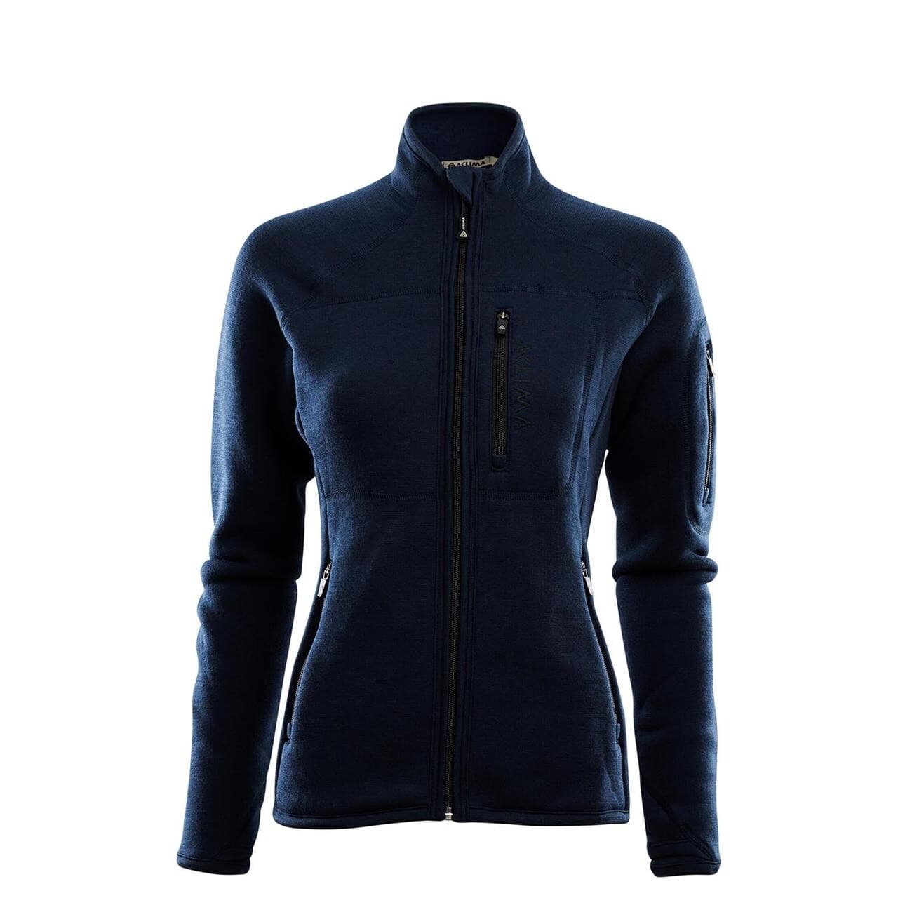 Aclima Womens FleeceWool Jacket (Blå (NAVY BLAZER) X-small)
