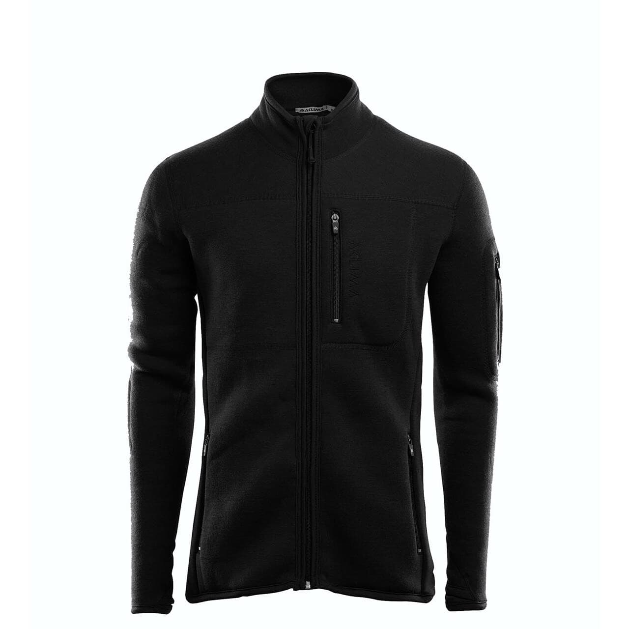 Aclima Mens FleeceWool Jacket (Sort (JET BLACK) Small)