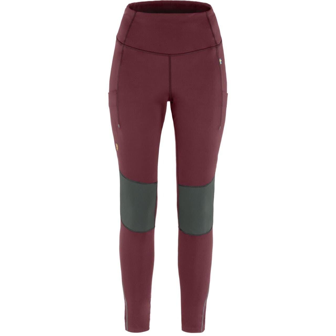 Fjällräven Womens Abisko Värm Trekking Tights (Rød (PORT-IRON GREY/357-048) Large)
