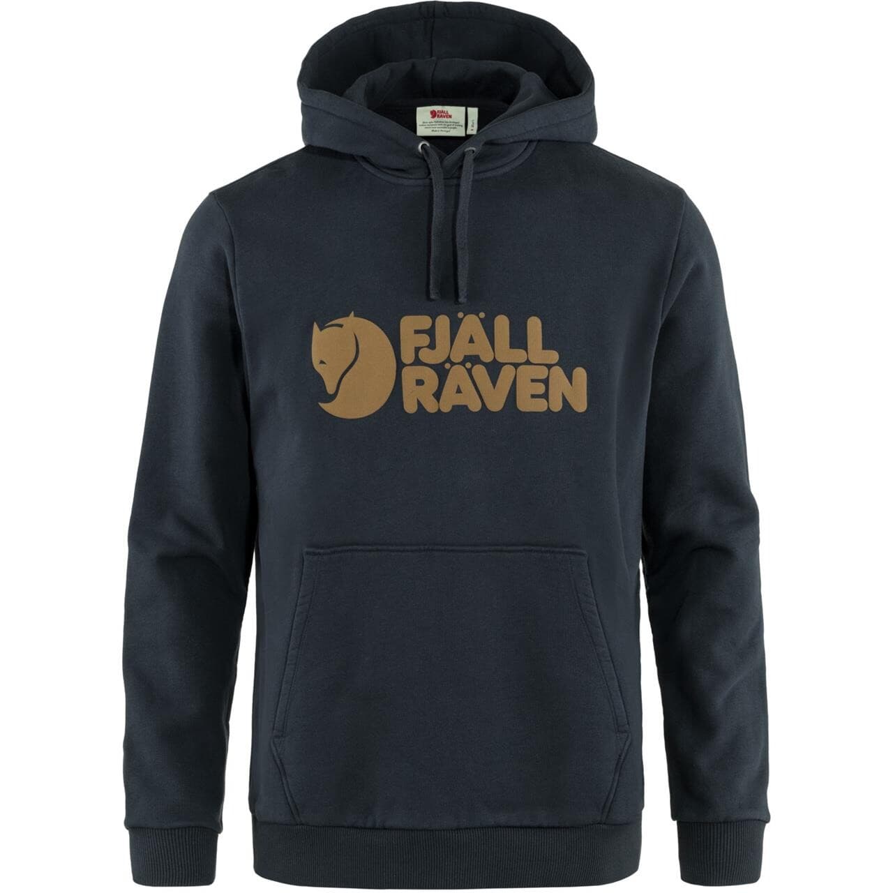 Fjällräven Mens Fjällräven Logo Hoodie (Blå (DARK NAVY/555) Large)