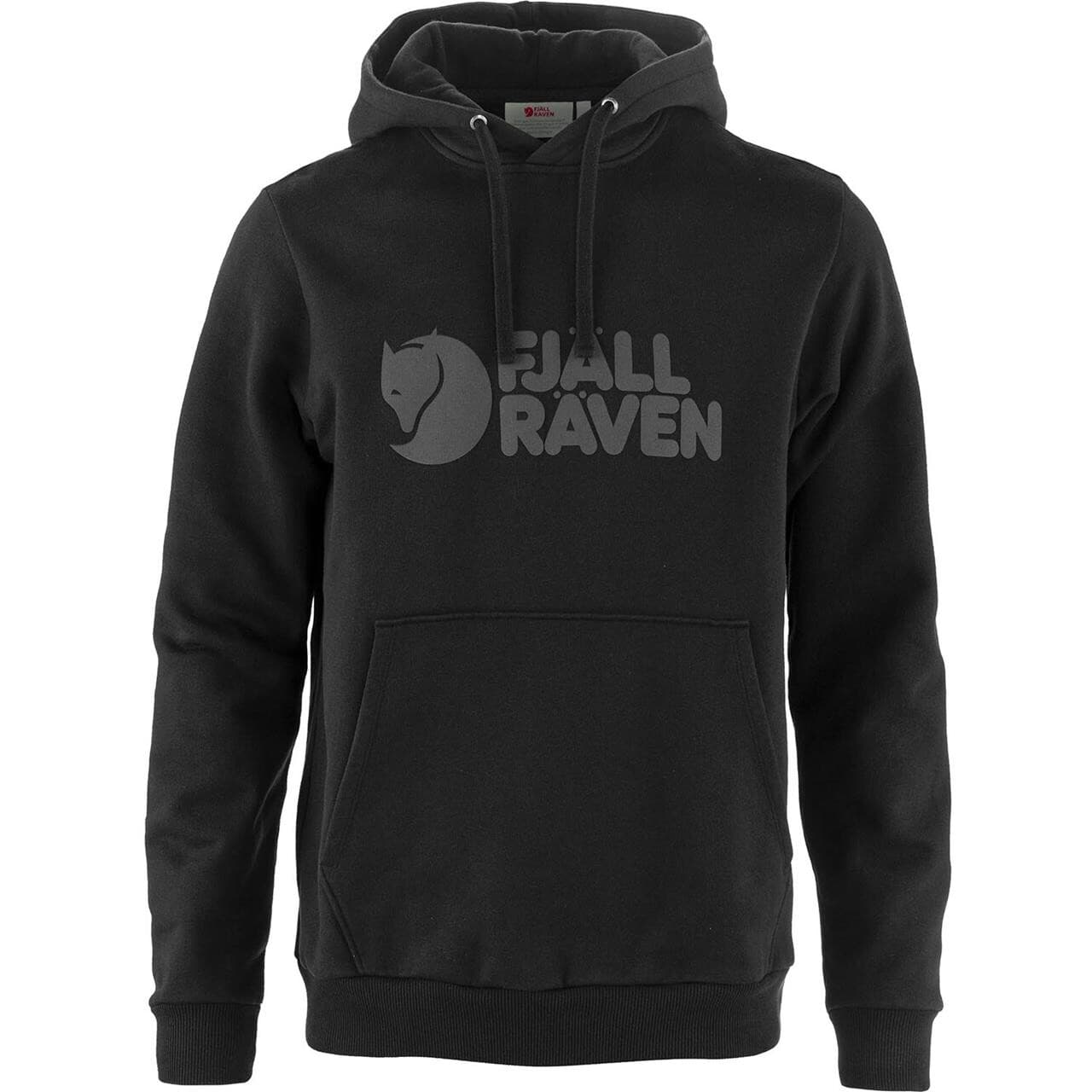 Fjällräven Mens Fjällräven Logo Hoodie (Sort (BLACK/550) Medium)