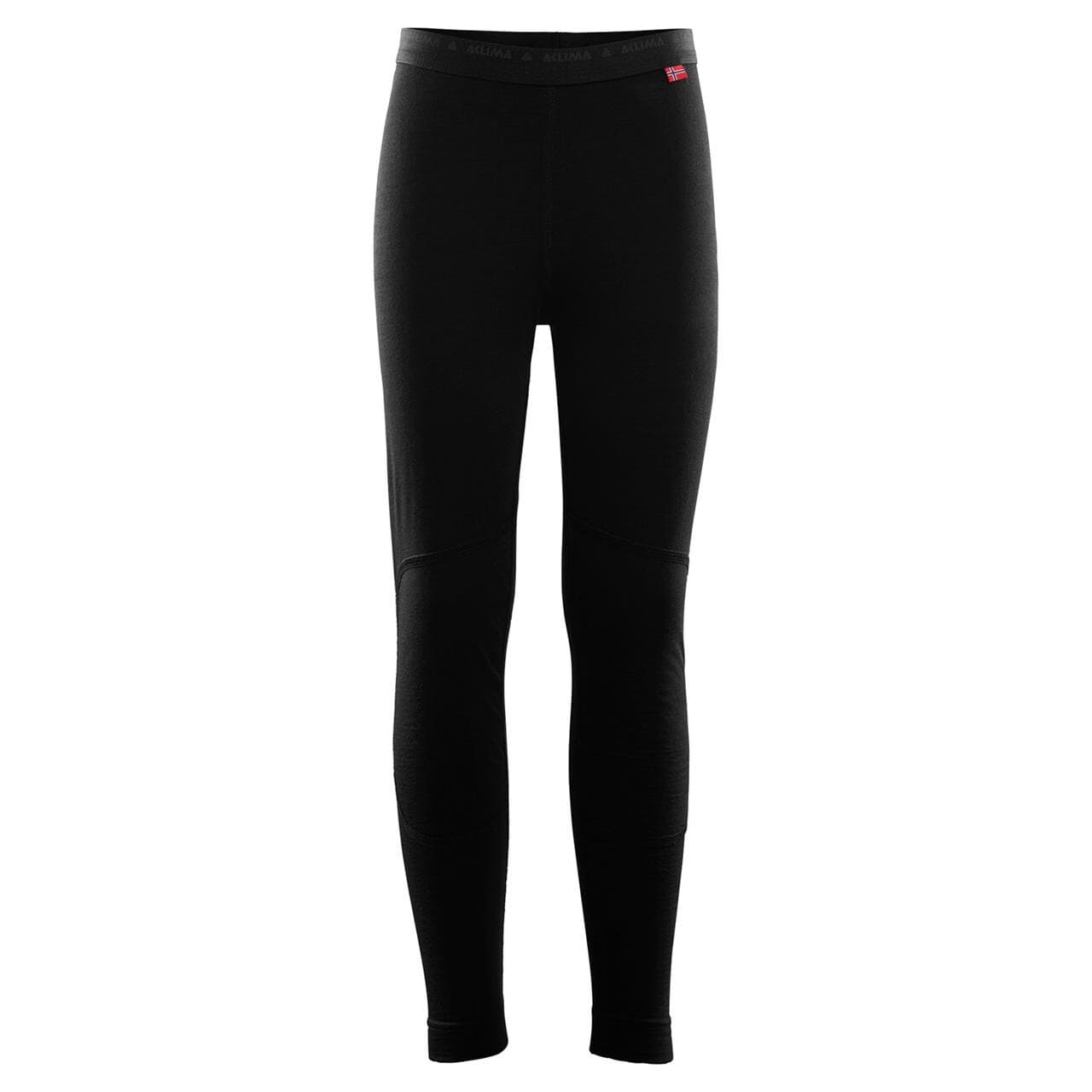 Aclima Kids LightWool Longs (Sort (JET BLACK) 130 cm)