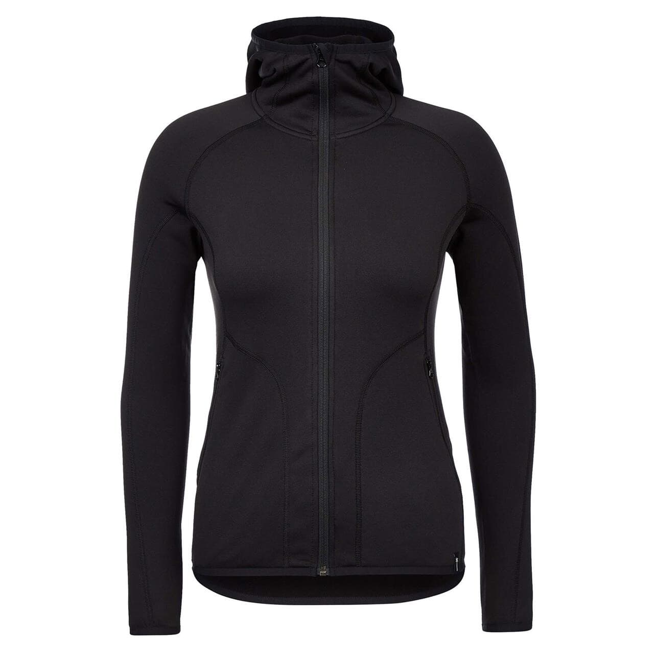 Frilufts Womens Sjunkhatten Hooded Fleece Jacket (Sort (CAVIAR) Large)
