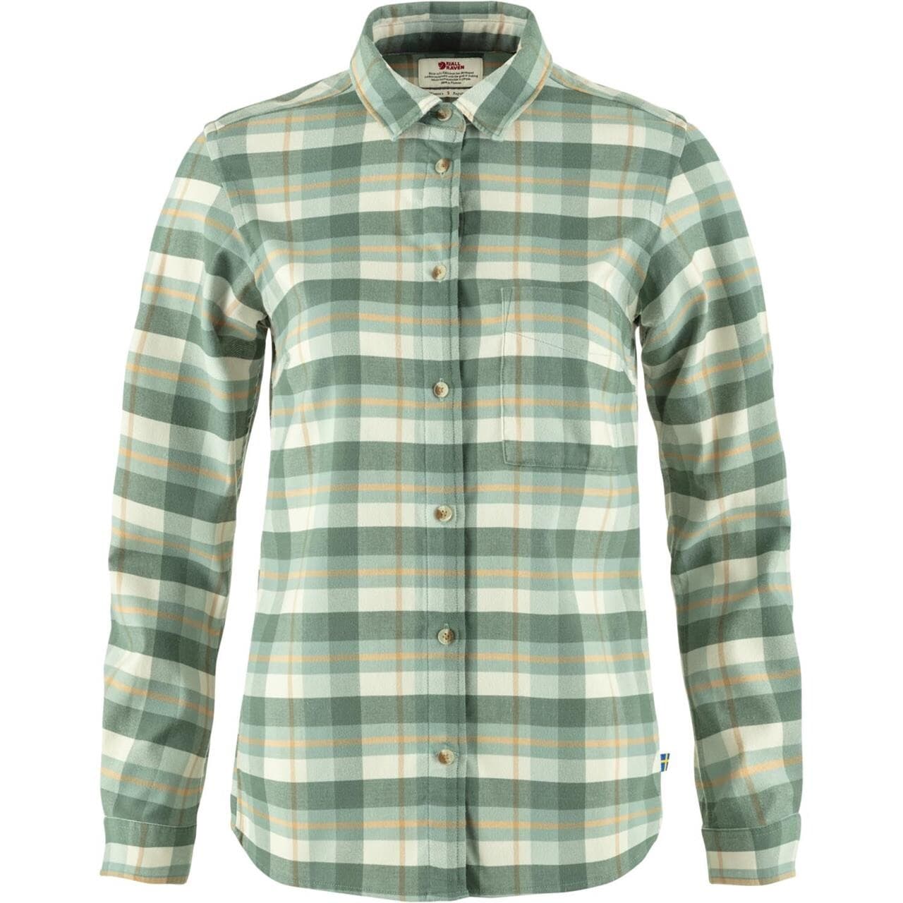 Fjällräven Womens Singi Fjäll Shirt (Grøn (PATINA GRN-CHALK WHITE/614-113) X-small)