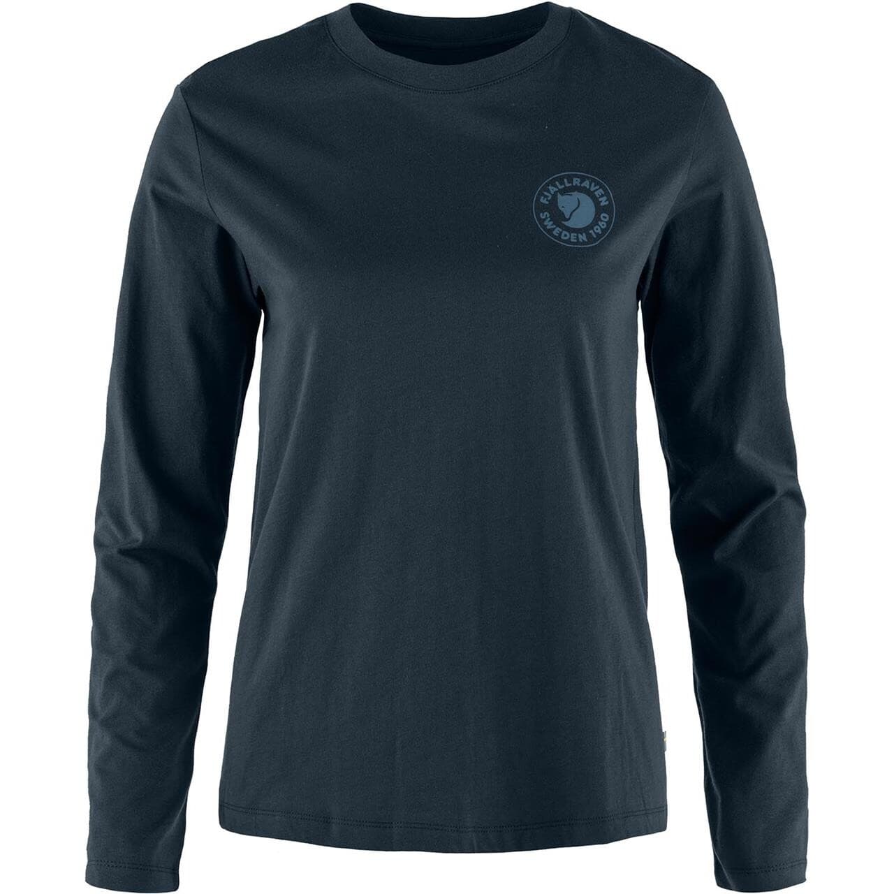 Fjällräven Womens 1960 Logo T-shirt L/S (Blå (DARK NAVY/555) Medium)