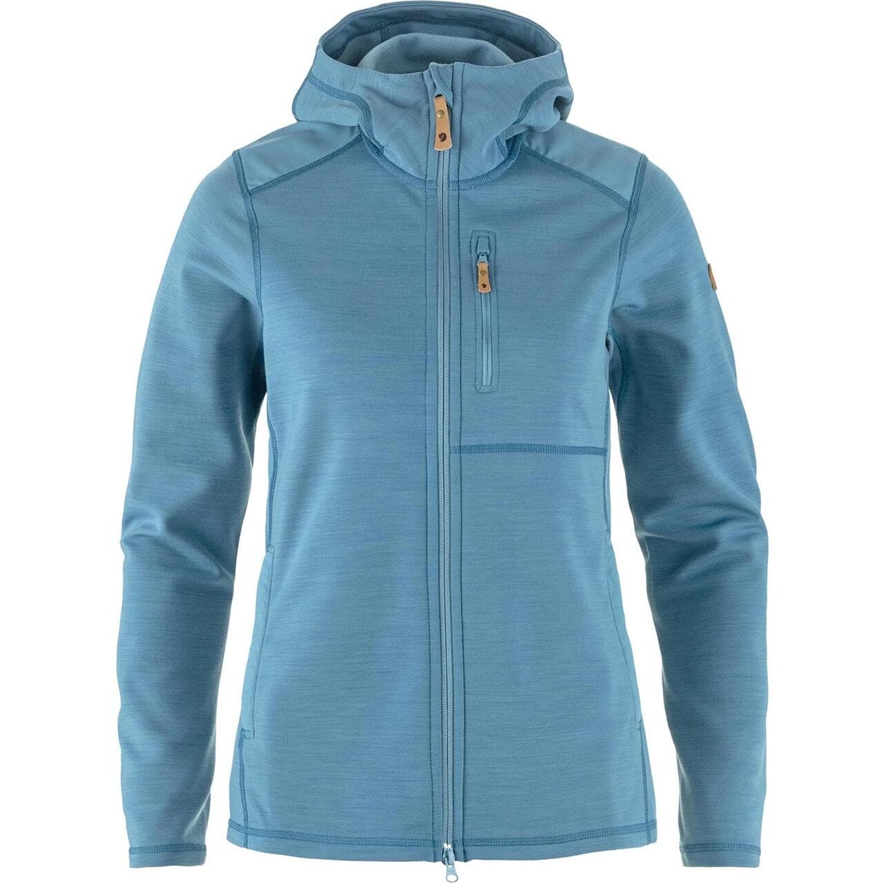 Fjällräven Womens Keb Fleece Hoodie (Blå (DAWN BLUE/543) X-large)