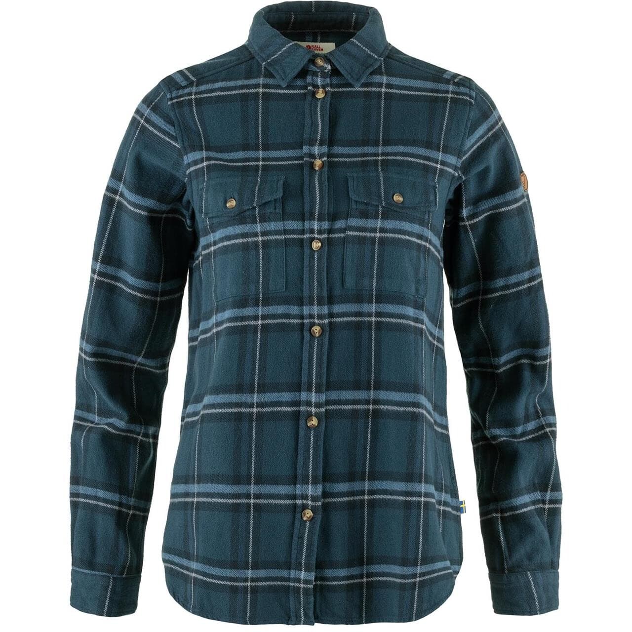 Fjällräven Womens Övik Heavy Flannel Shirt (Blå (INDIGO BLUE-DARK NAVY/534-555) Small)