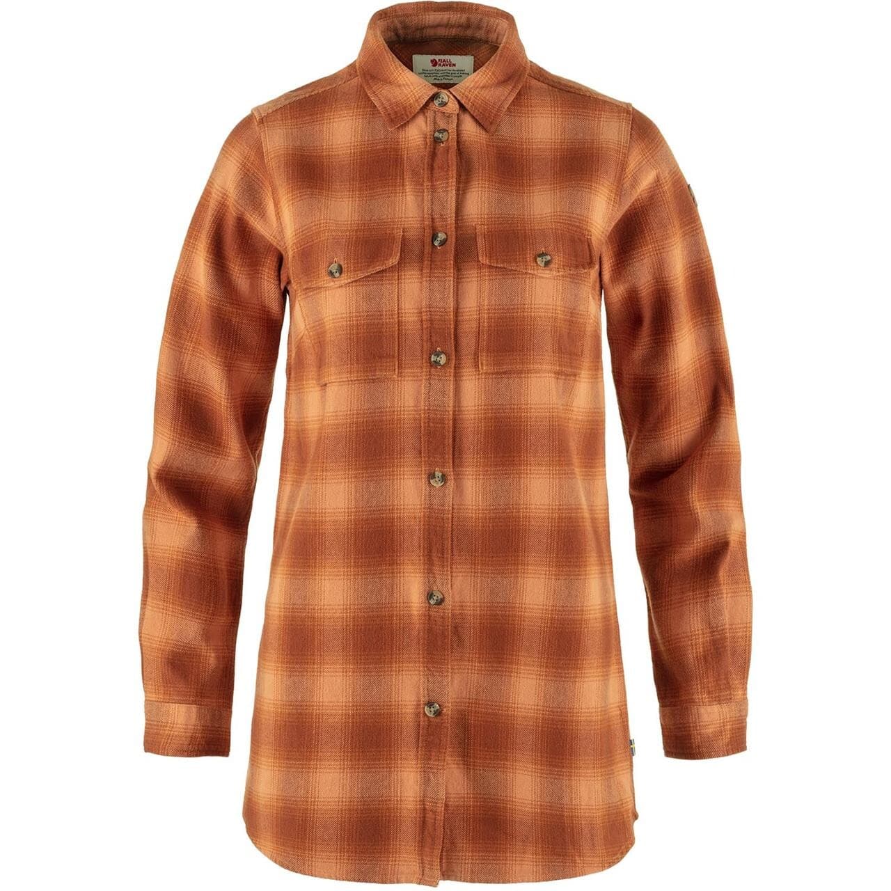 Fjällräven Womens Övik Twill Shirt L/S (Brun (DESERT BRN-AUTUMN LEAF/242-215) Medium)