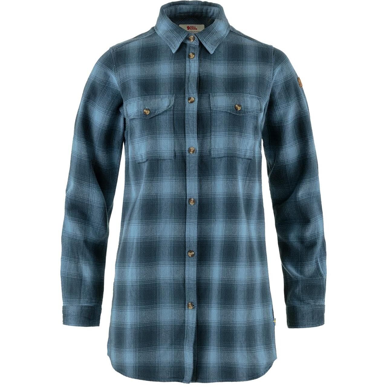 Fjällräven Womens Övik Twill Shirt L/S (Blå (MTN BLUE-DAWN BLUE/570-543) XX-small)