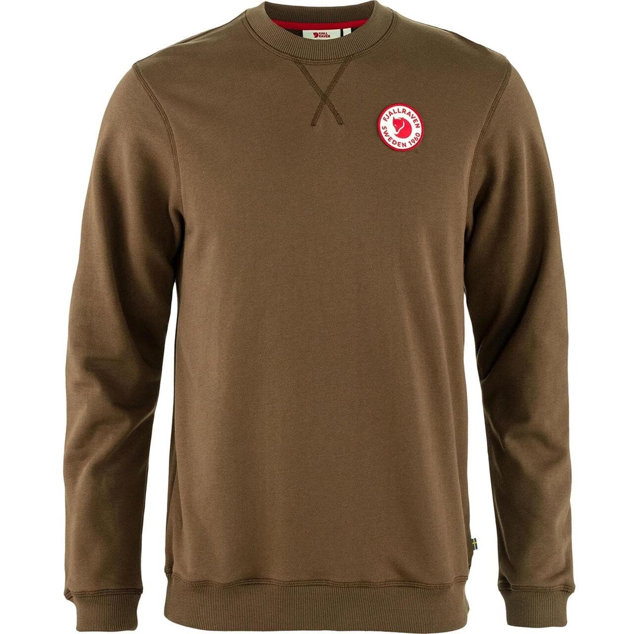 Fjällräven Mens 1960 Logo Badge Sweater (Brun (DARK OAK/299) Medium)