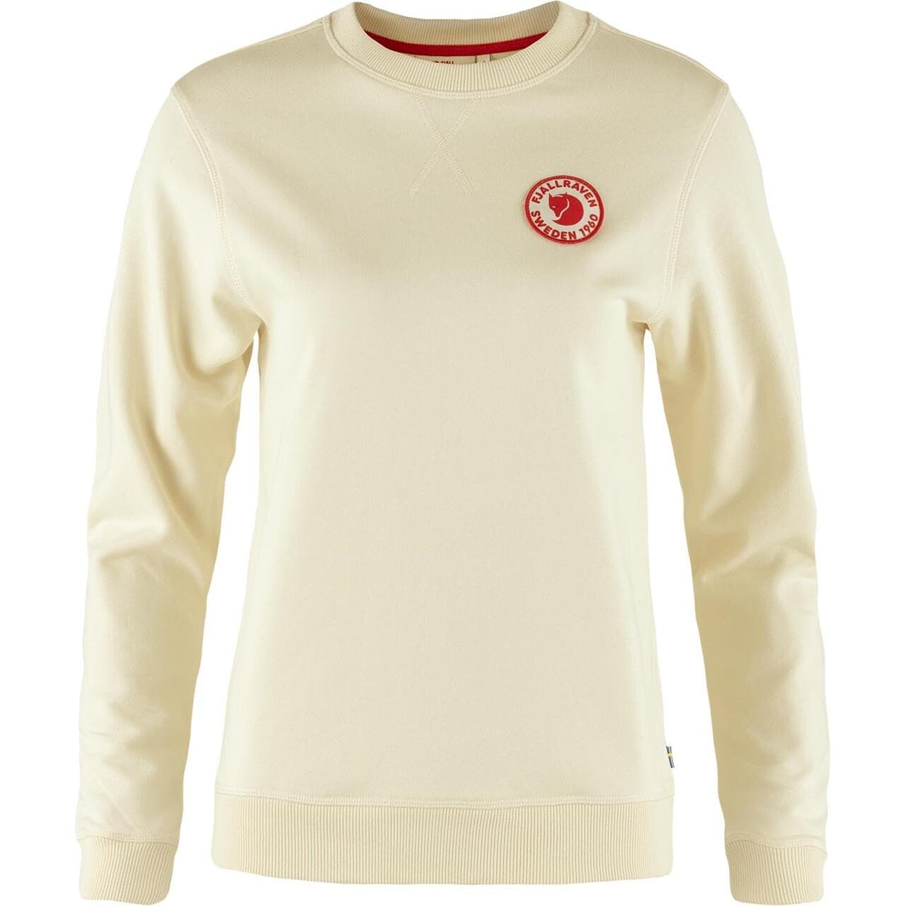 Fjällräven Womens 1960 Logo Badge Sweater (Hvid (CHALK WHITE/113) Medium)