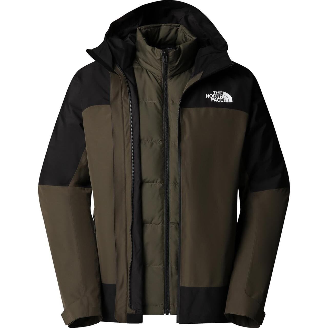 The North Face Mens Mountain Light Triclimate GTX Jacket (Grøn (NEW TAUPE GREEN/TNF BLACK) Large)